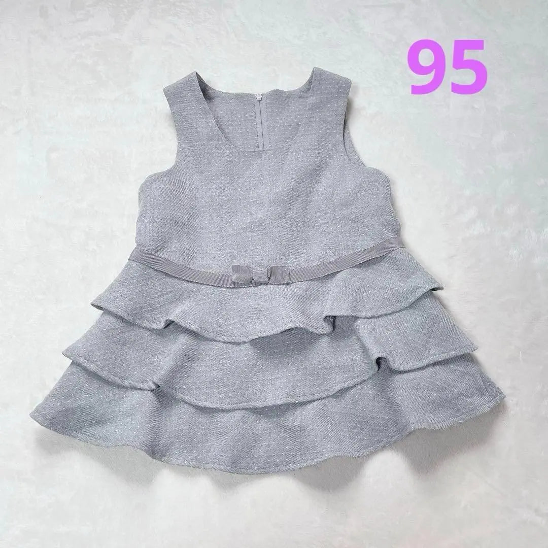 Vestido formal con volantes para niños 95