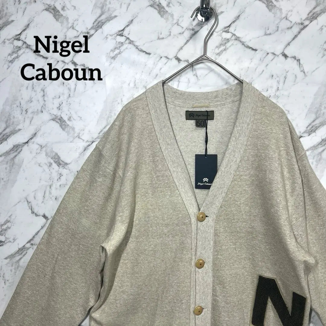 [New and unused] Nigel Cabon, Cardigan, Sweatshirt, Sagara embroidered patch, L