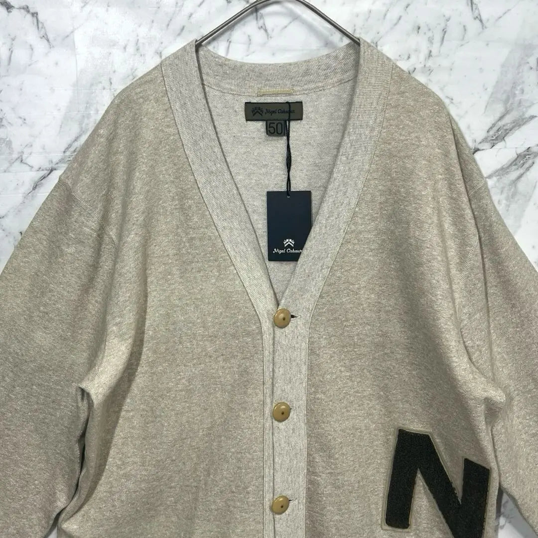 [New and unused] Nigel Cabon, Cardigan, Sweatshirt, Sagara embroidered patch, L