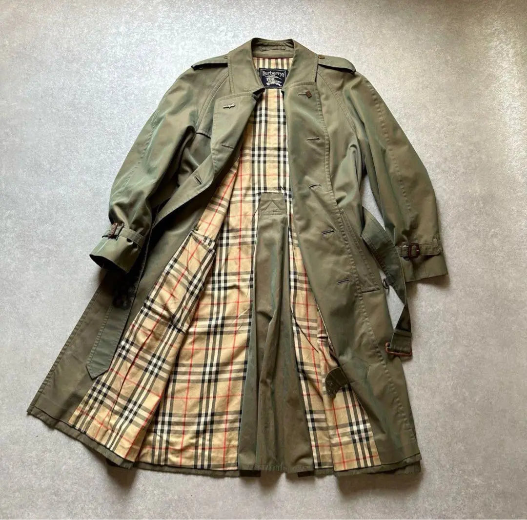 One-of-a-kind** Burberrys Nova Check Trench Coat Equivalent to M Size | 一点物** Burberrys ノバチェック トレンチコート Mサイズ相当