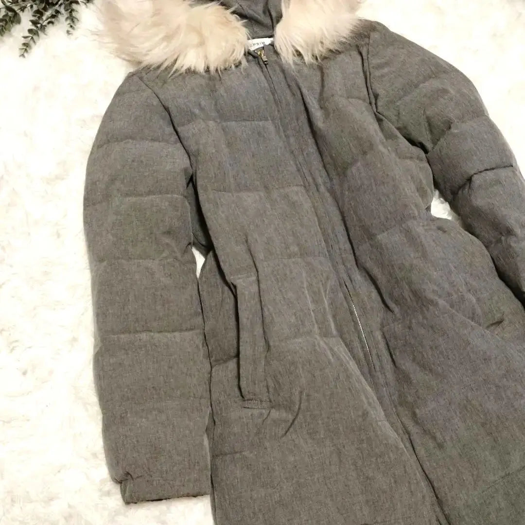 LEPSIM♡Lepsim♡Medium coat【M】♡Hoodie Fur♡Double zip♡