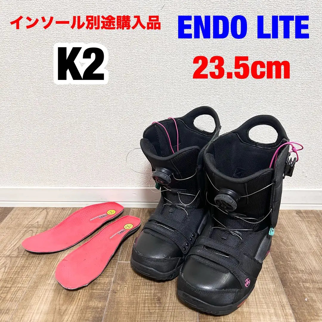 K2 ENDO LITE Snowboard Boots 23.5cm BOA