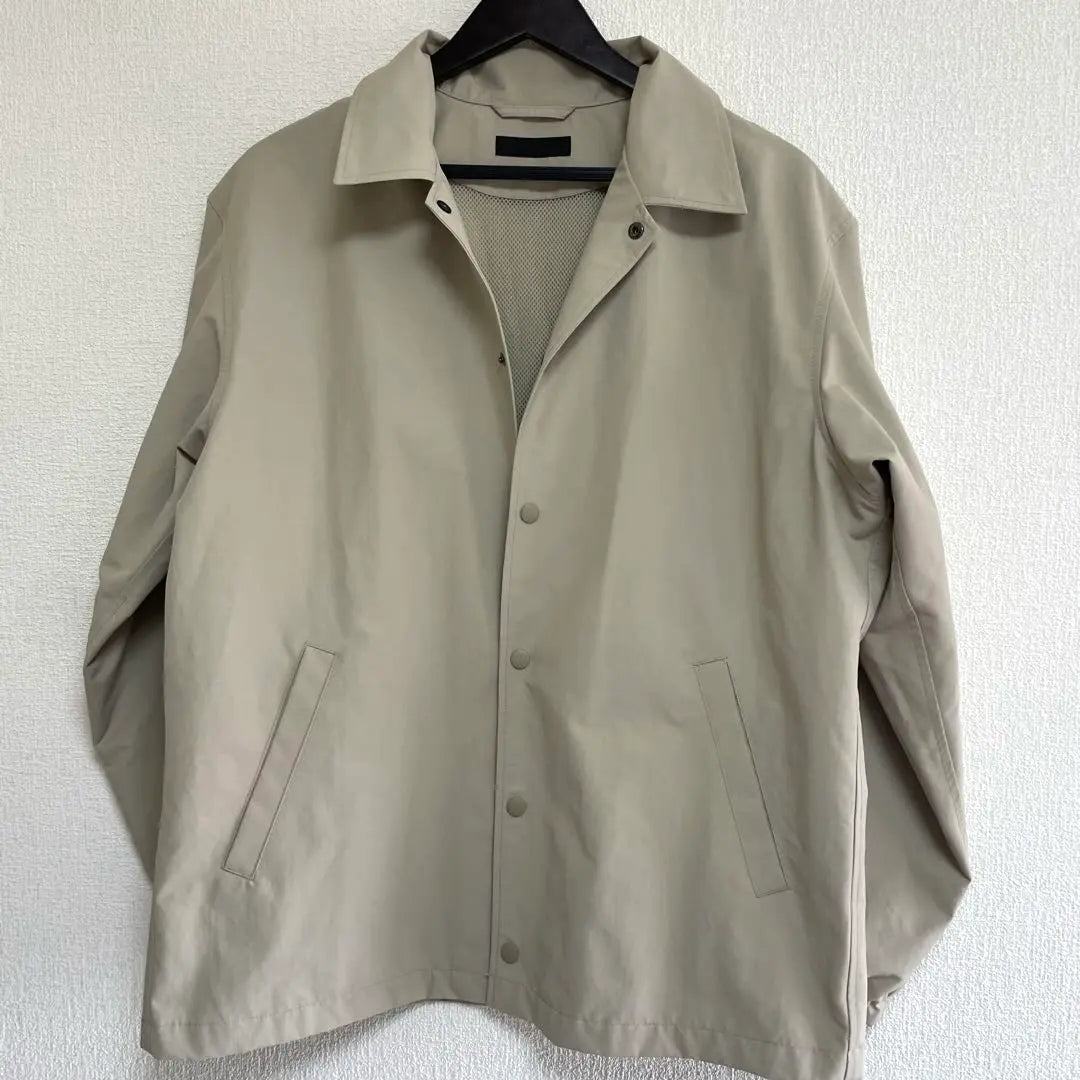 Uniqlo Coach Jacket Windbreaker Water-repellent treatment L Beige