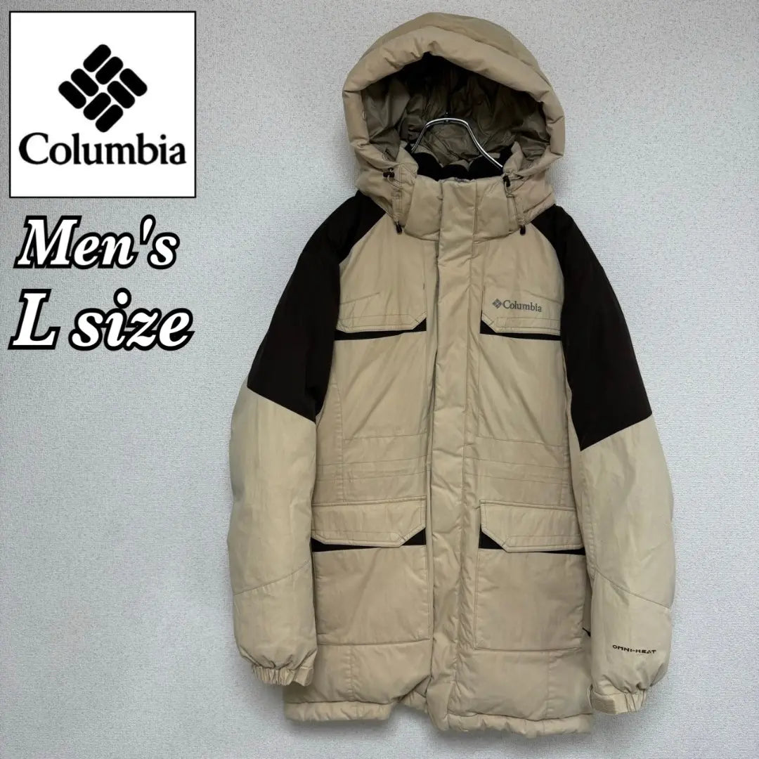 Chaqueta de plumas Colombia Colombia Omni Heat Beige para hombre L