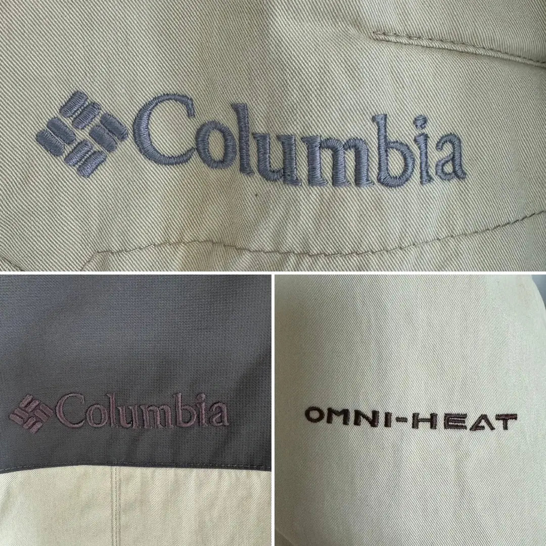 Chaqueta de plumas Colombia Colombia Omni Heat Beige para hombre L