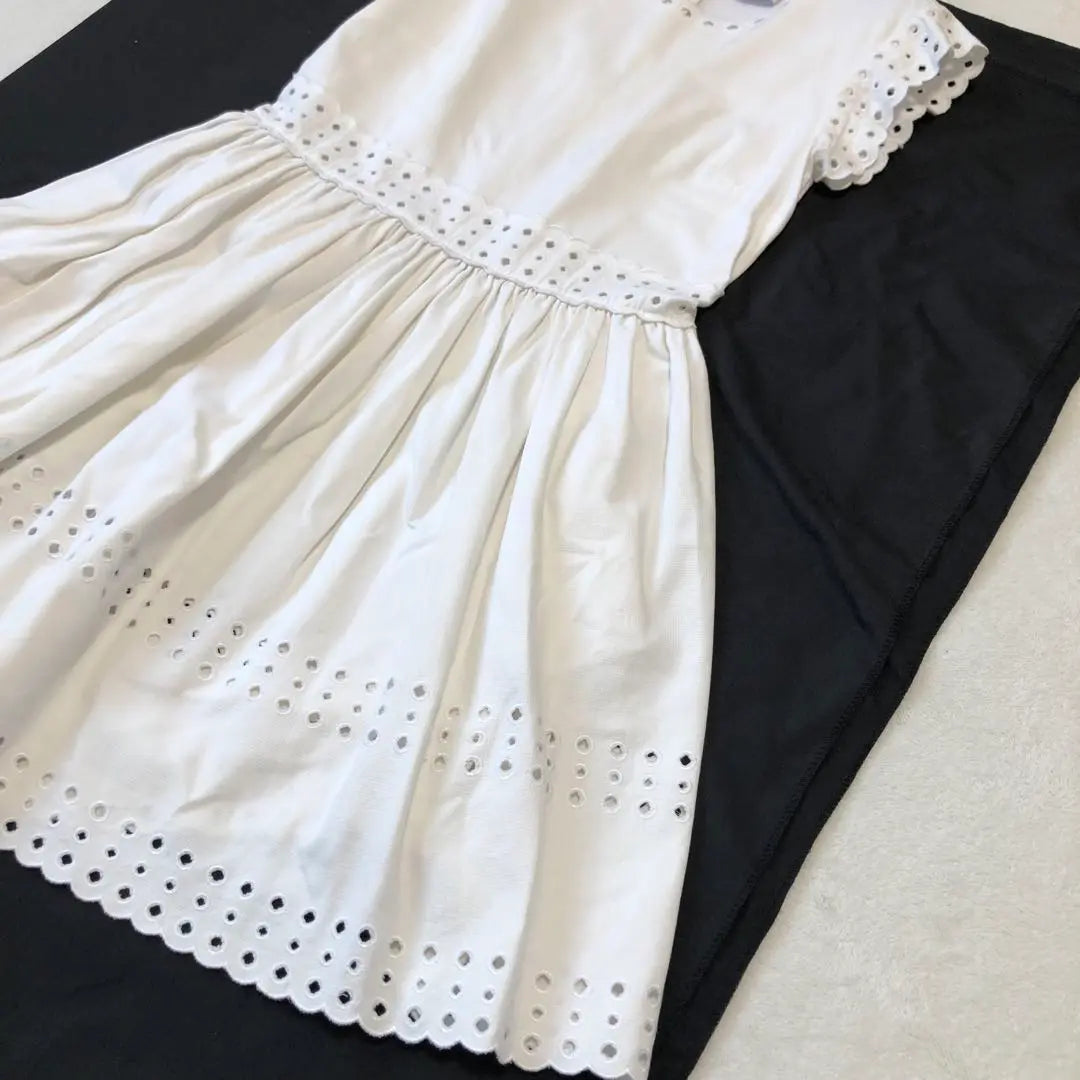 Red Valentino Talla 42 Vestido blanco Panchin Lace Blanco | レッドヴァレンティノ サイズ42 白ワンピース パンチングレース ホワイト