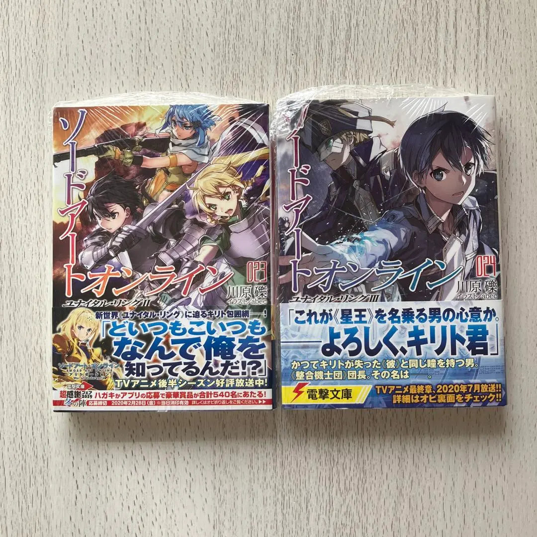 Unused Sword Art Online 23.24 Set of 2 books