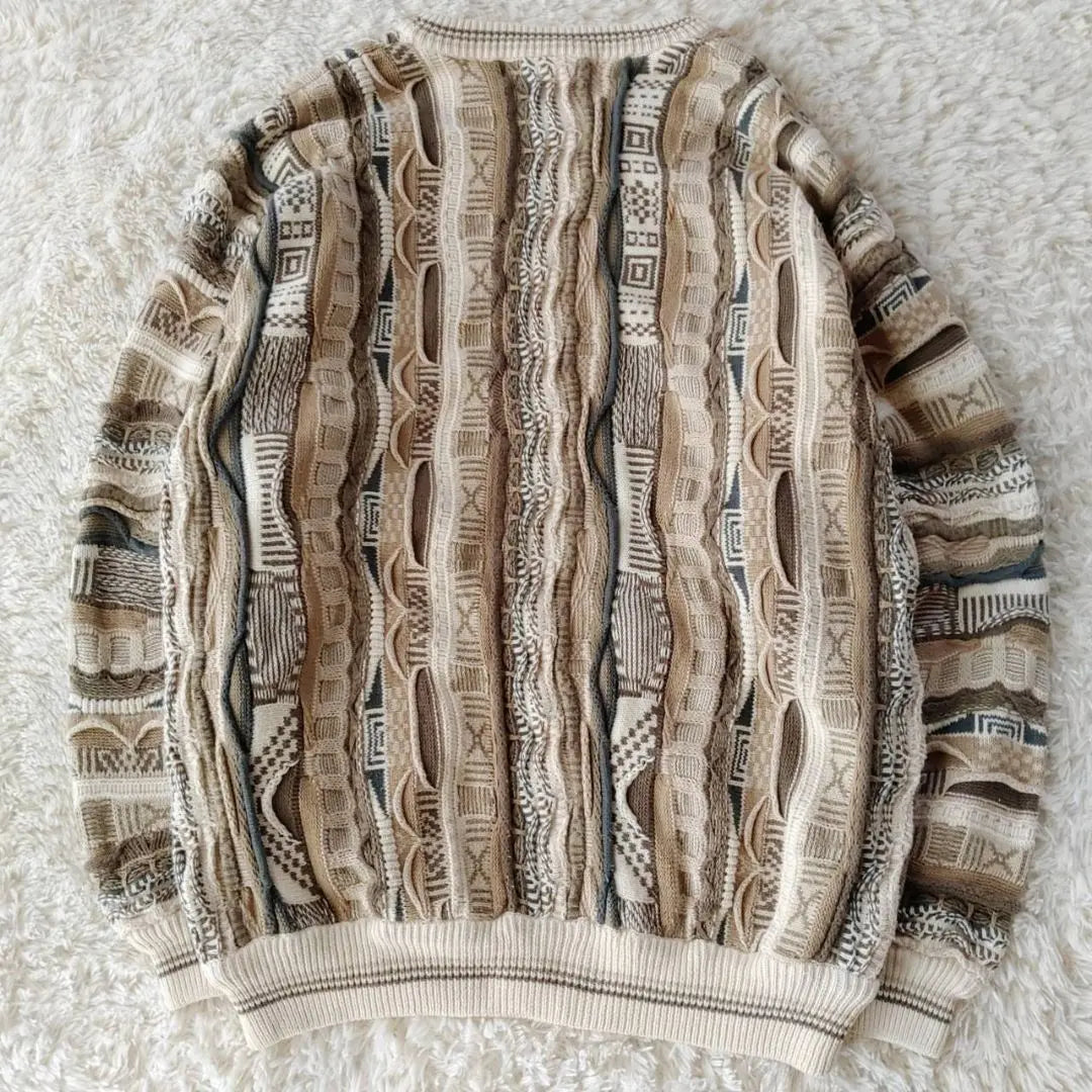 [COTTON TRADERS] Popular earth color thick 3D knit 3D knit