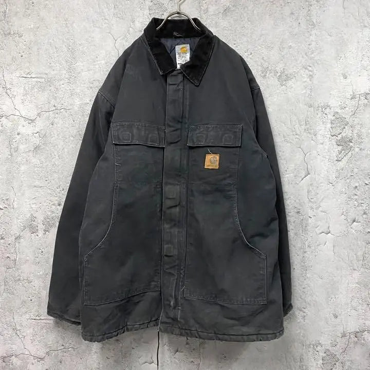 Chaqueta de pato Carhartt de segunda mano, color negro, talla 2XL, para hombre, fabricada en México