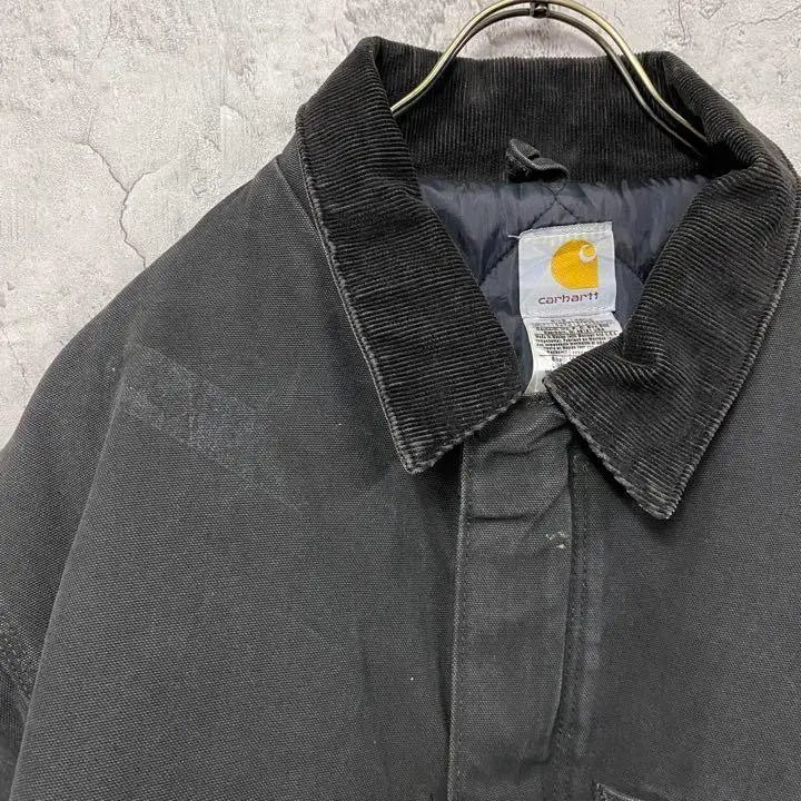 Rare Made in Mexico Used Clothing Carhartt Duck Jacket Black Men's 2XL