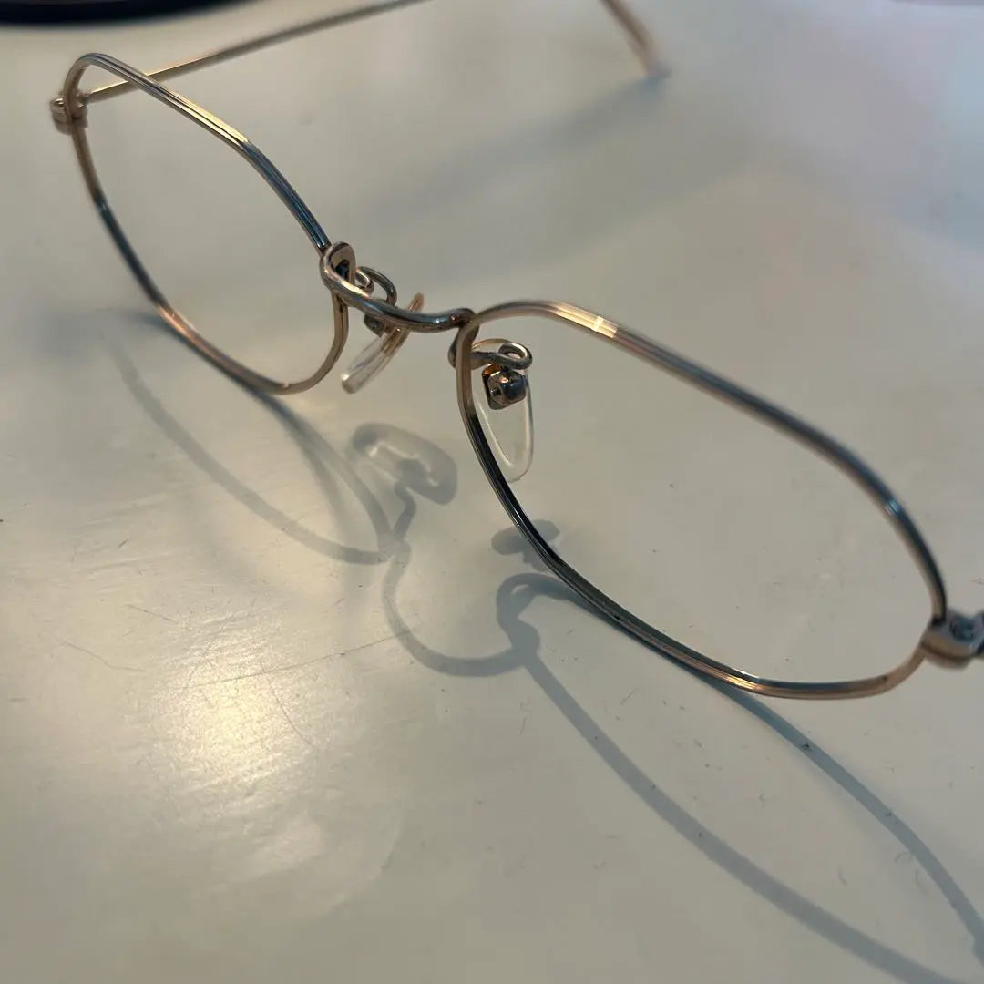 14K gold-plated vintage frame glasses