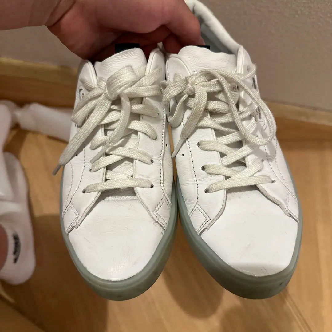 adidas white leather sneakers