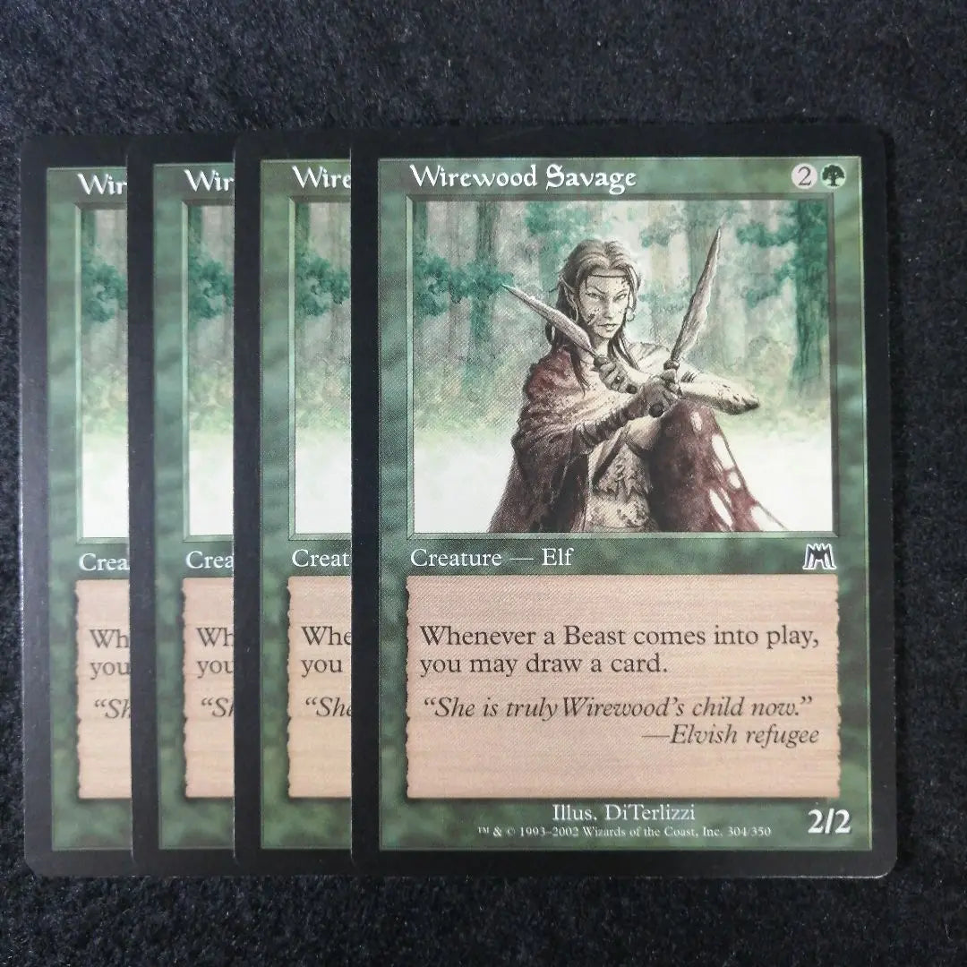 Juego de 4 cartas en inglés de MTG Wirewood Wildman