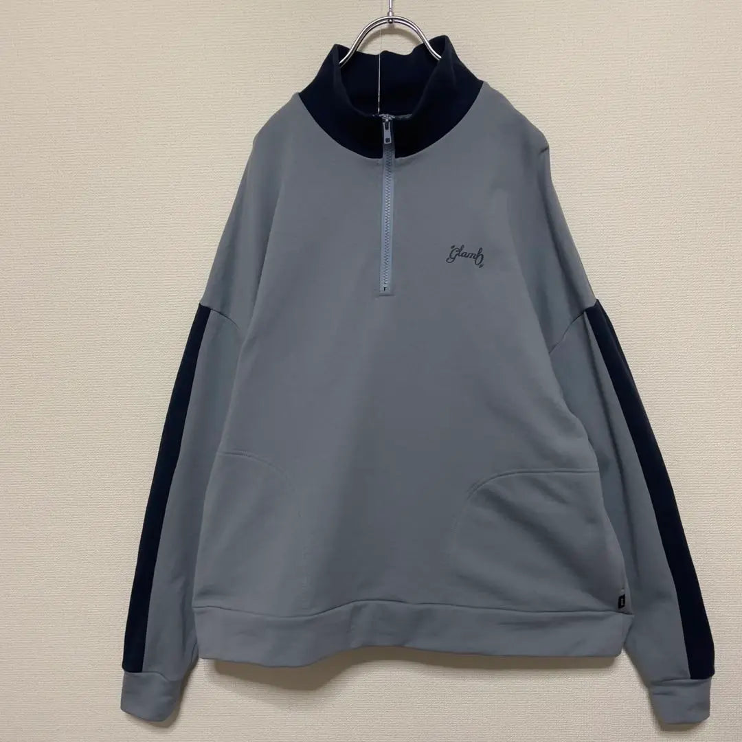 Good Condition Gram Zip Neck Sweat Half Zip Sweatshirt