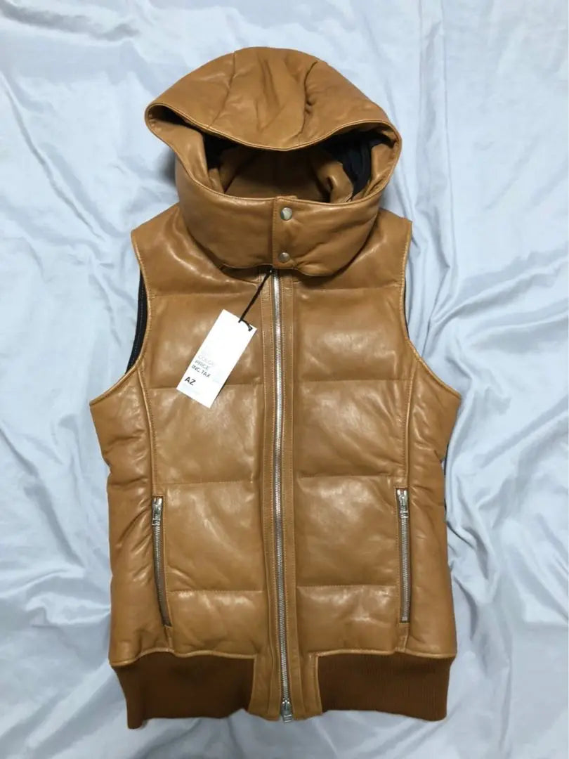 Leather jacket vest Junhashimoto AZ down Regular price: 63,000 yen