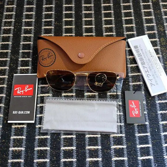 [Ray-Ban] Sunglasses 0RB3857 FRANK Brown 48