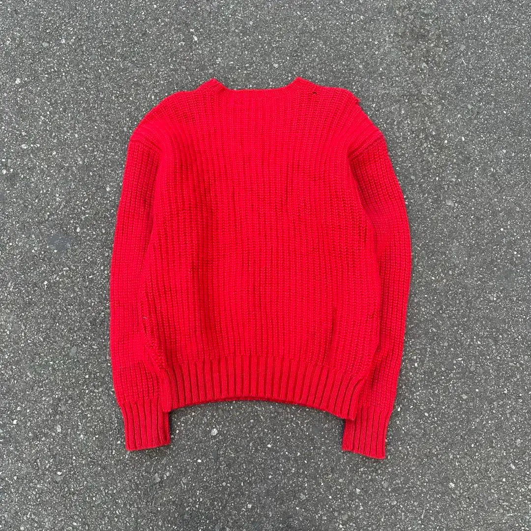 90s POLO BY RALPH LAUREN wool knit red L