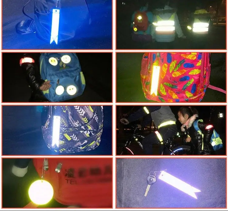 Reflector, Keychain, Reflector, High brightness, Night road, Safety, Traffic Safety [Set of 2]