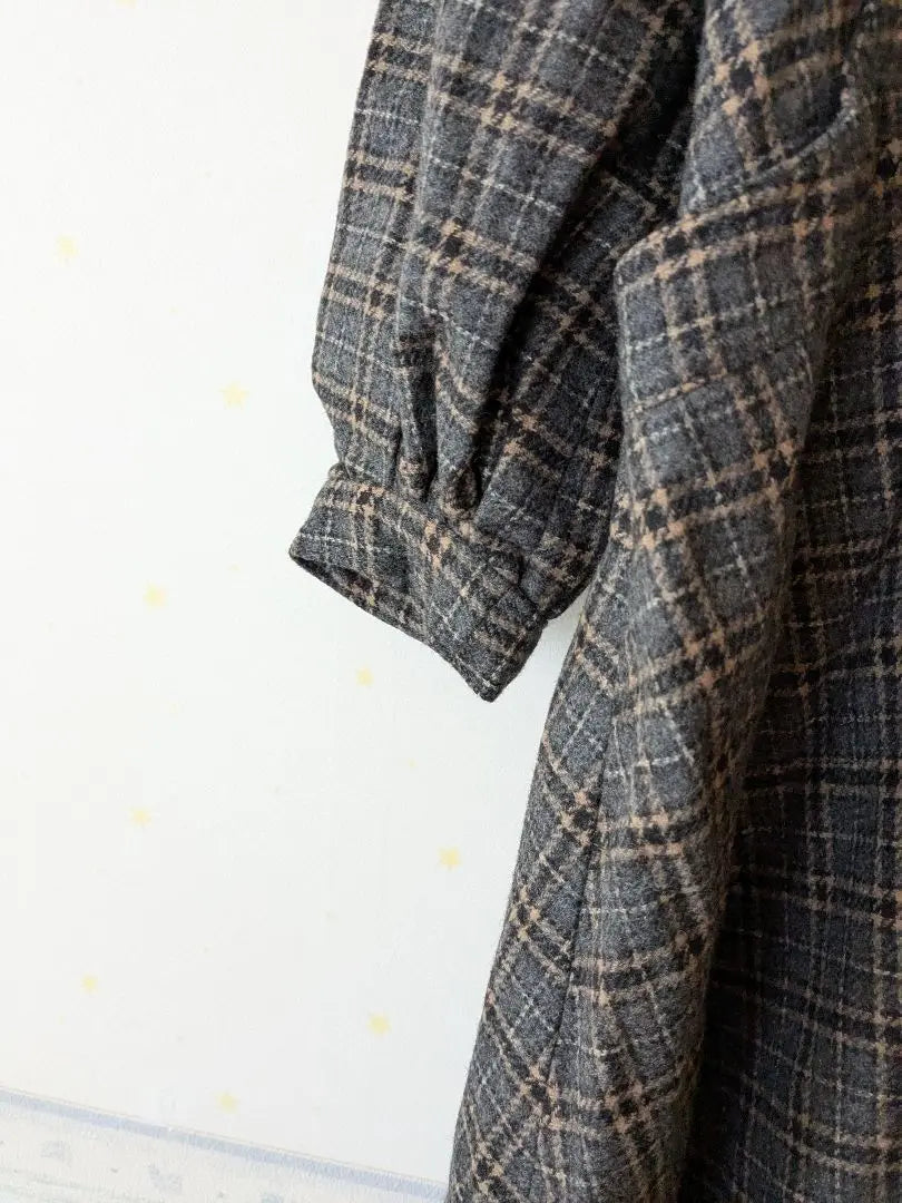 Retro precious fairygrunge❋JOIE❋Checked long coat