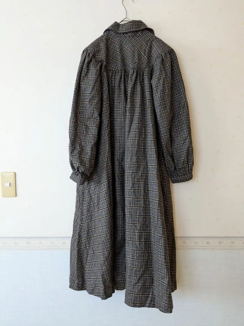 Retro precious fairygrunge❋JOIE❋Checked long coat