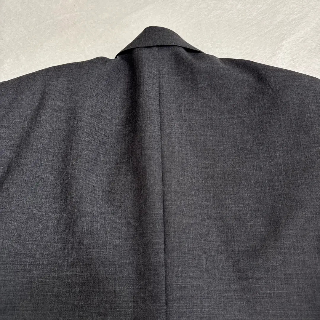 Superb condition Dior double tailored jacket gray metal buttons mohair blend