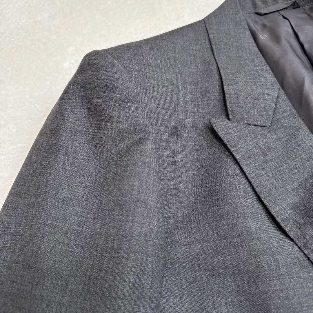 Superb condition Dior double tailored jacket gray metal buttons mohair blend