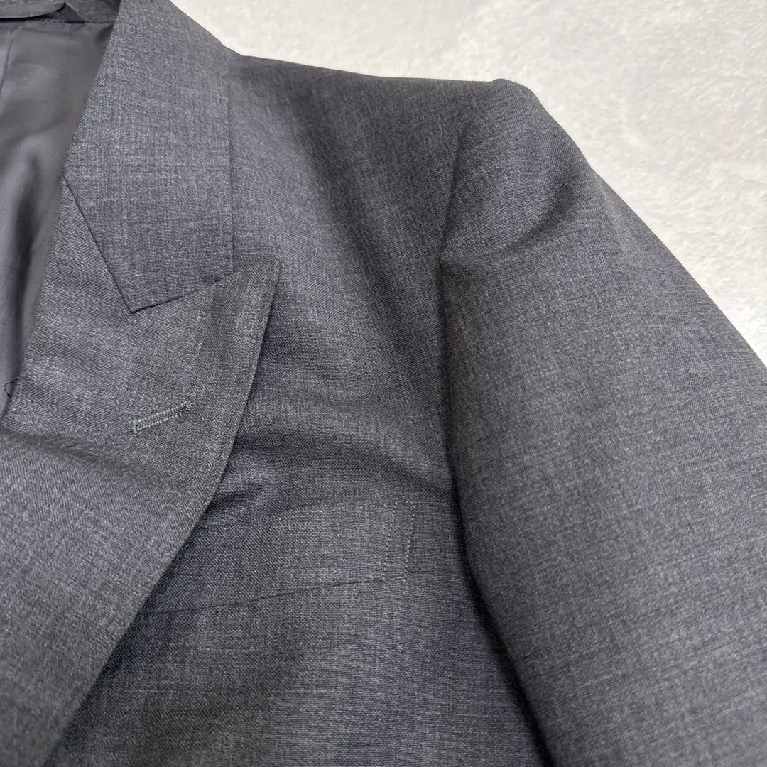 Superb condition Dior double tailored jacket gray metal buttons mohair blend