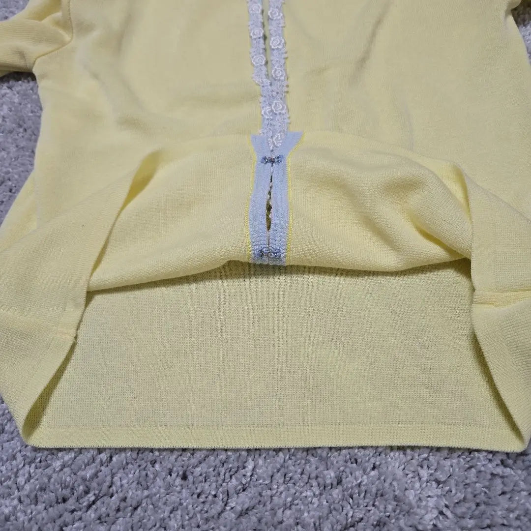 L'EST ROSE Ladies Nit Cardigan Light yellow translation Ali M | L'EST ROSE レディースニットカーディガン　薄手　黄色　訳アリ　M