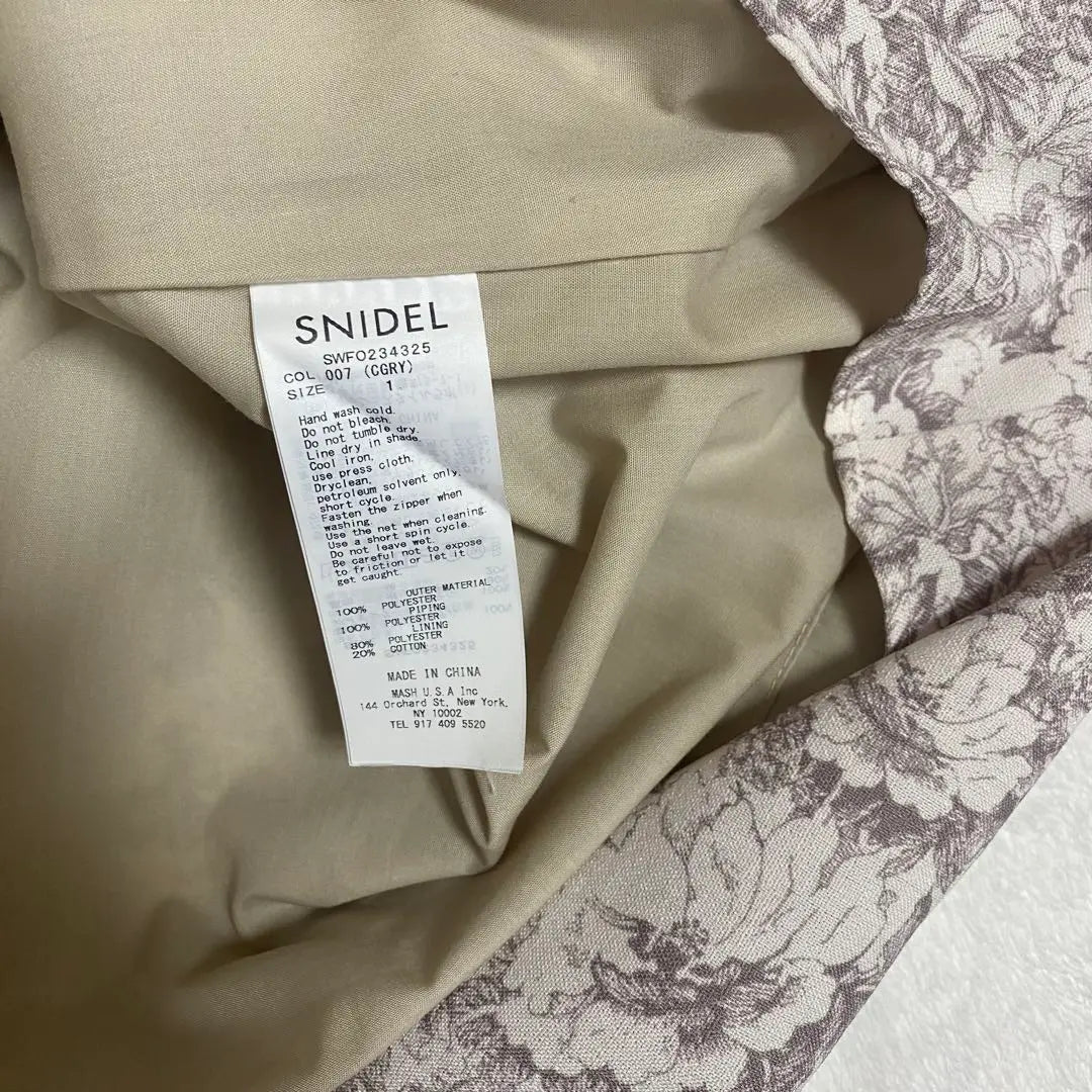 SNIDEL Raffle Color Dress M Size CGRY