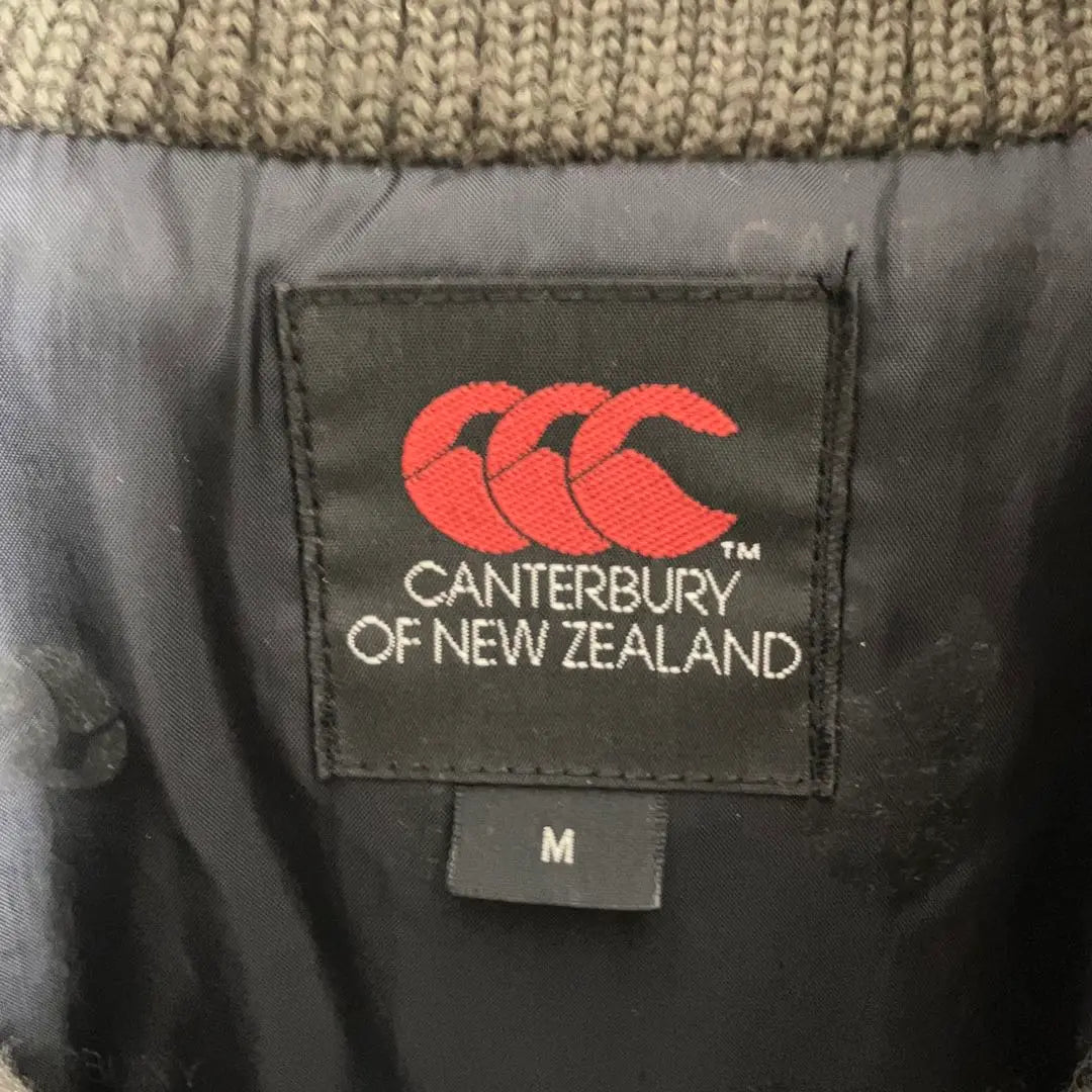 Canterbury Down Jacket Khaki Green Patch Logo Old Clothes