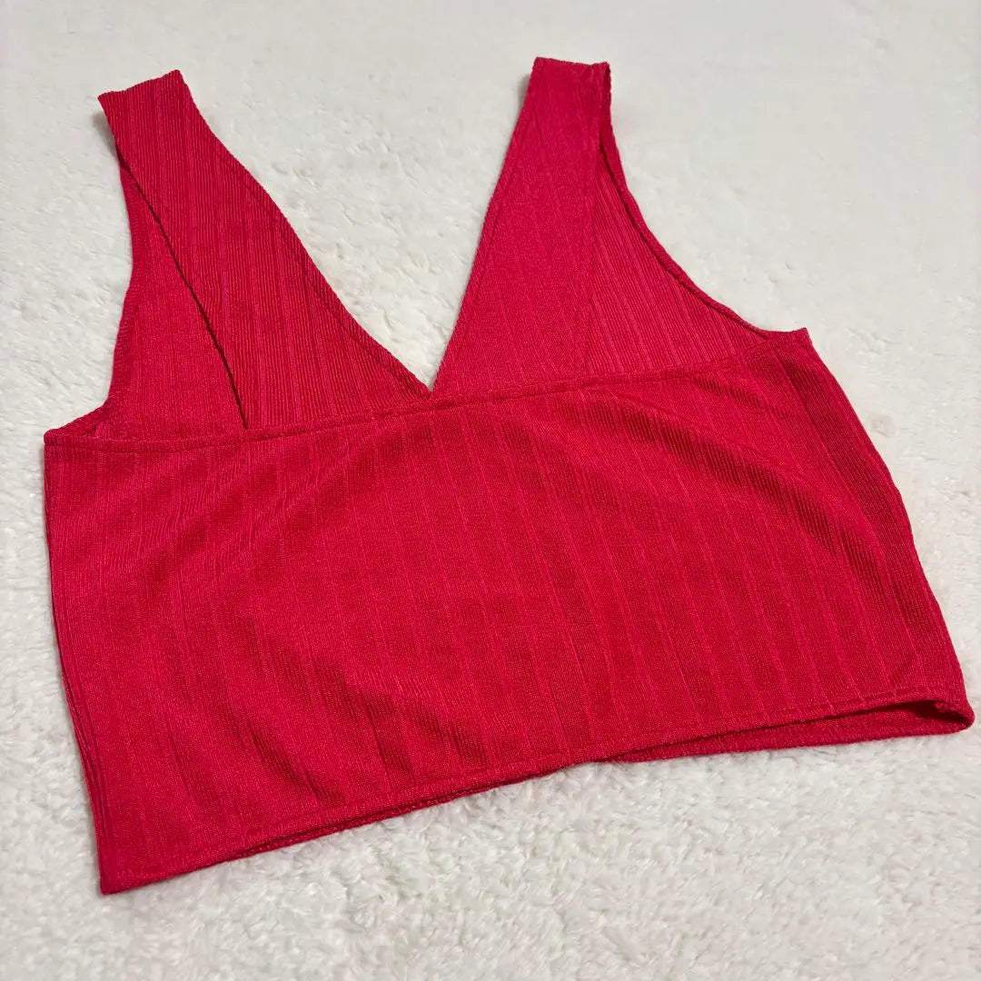 [Super beautiful condition] ZARA V-neck bustier L