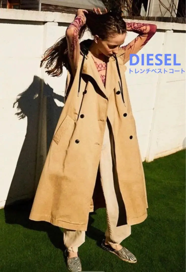 Diesel DIESEL Ladies Jacket Court Trench Best Court Food