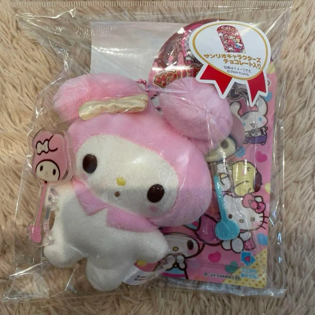 [Anonymous delivery] Sanrio Fujiya Chocolate with sticks & mascot ◎My Melody