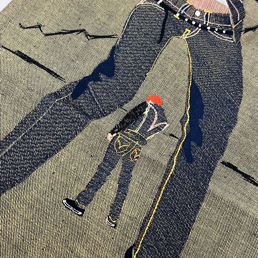 Super rare, not for sale, LEVI'S RED, Levi's Red, embroidered denim fabric | 激レア 非売品 LEVI'S RED リーバイス レッド 刺繍入り デニム生地