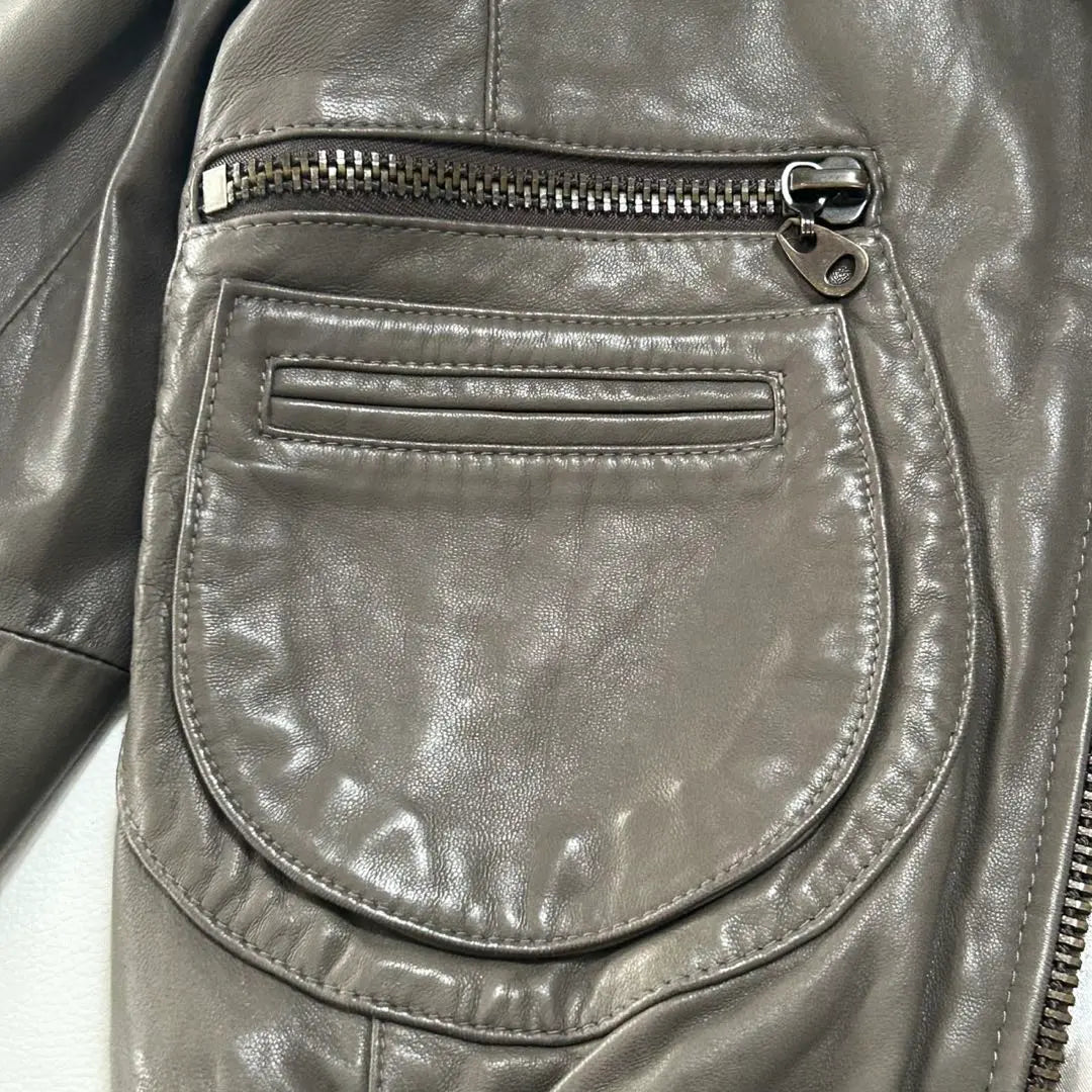 DOMA Leather Jacket Single Rider Brown