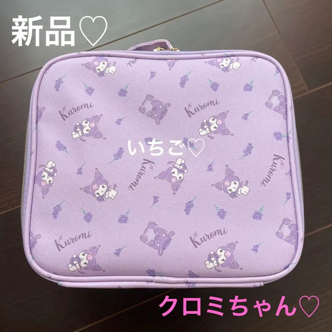 Nuevo ♡ Shimamura ♡ Sanrio ♡ La gran bolsa de almacenamiento de Kuromi | 新品♡しまむら♡サンリオ♡クロミちゃんの大きな収納ポーチ