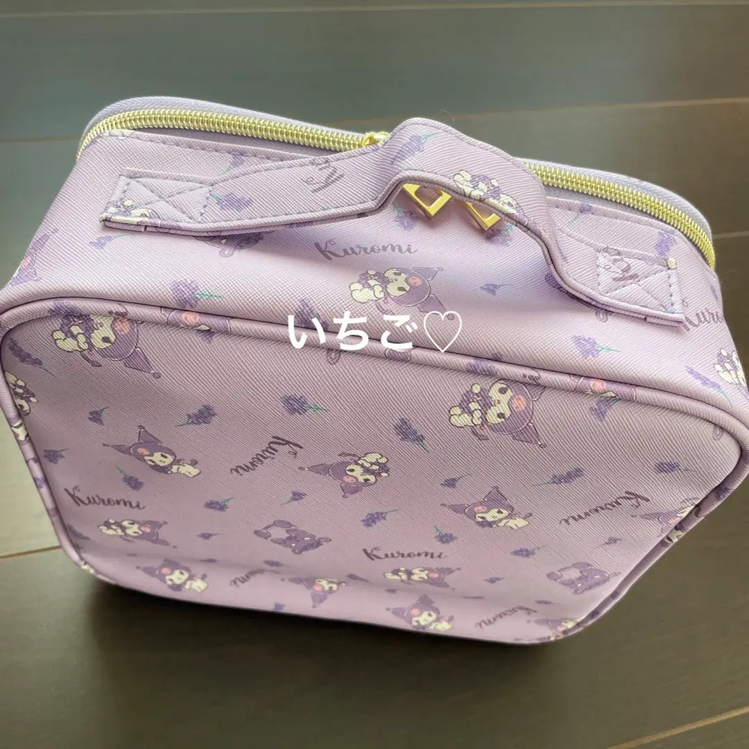 Nuevo ♡ Shimamura ♡ Sanrio ♡ La gran bolsa de almacenamiento de Kuromi | 新品♡しまむら♡サンリオ♡クロミちゃんの大きな収納ポーチ