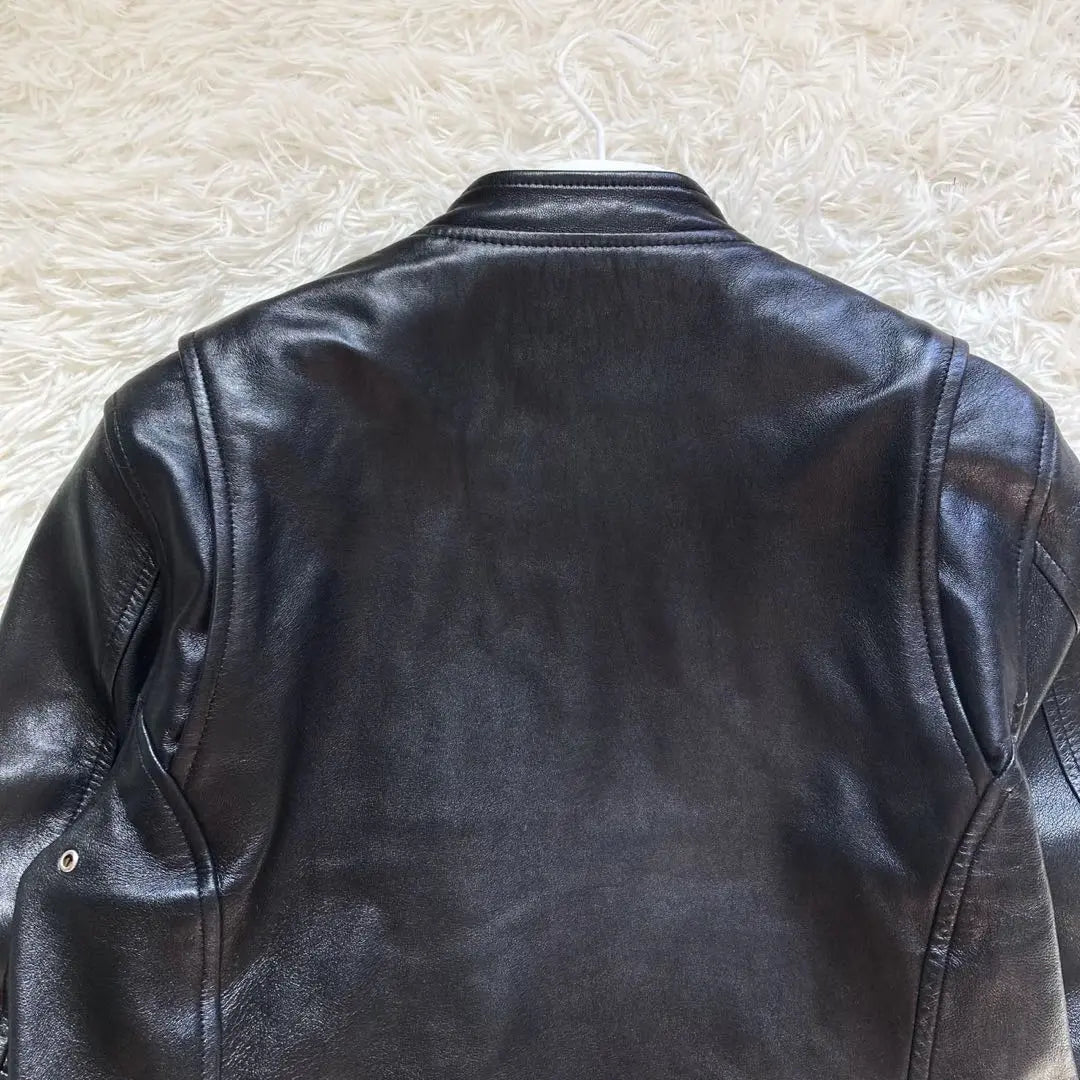 Beautiful condition ✨Retro grade leather jacket single rider black M | 美品✨レトログレード　レザージャケット　シングルライダース　黒　M