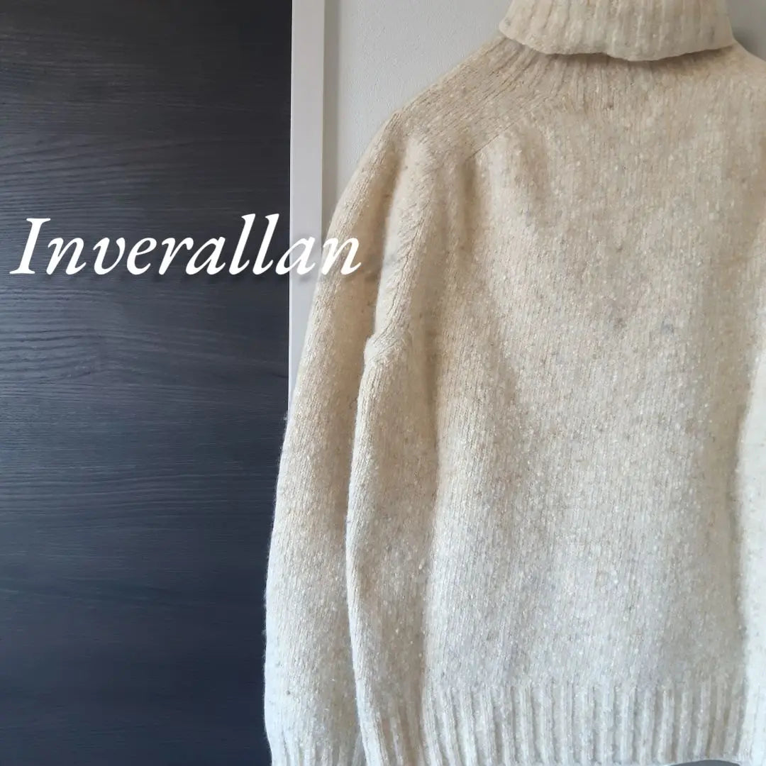 Made in the UK INVERALLAN trough knit handmade size 36 38 | 英国製 INVERALLAN 斑 タートルニット ハンドメイド サイズ36 38