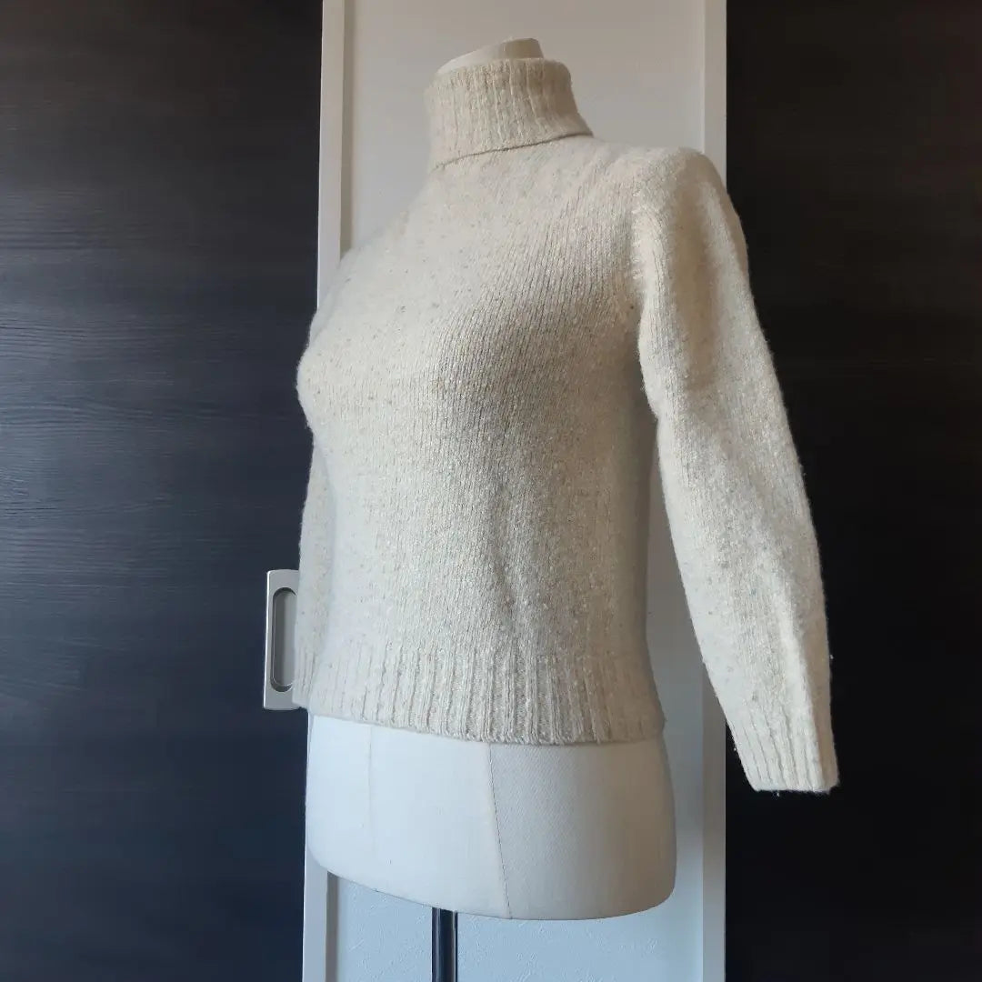 Made in the UK INVERALLAN trough knit handmade size 36 38 | 英国製 INVERALLAN 斑 タートルニット ハンドメイド サイズ36 38