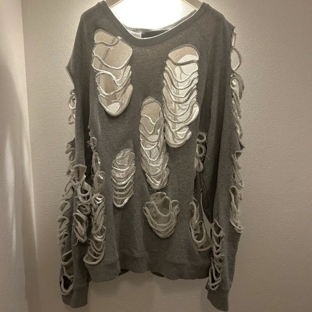 [Rare] JUN NAKAYAMA DISTRESSED CREWNECK