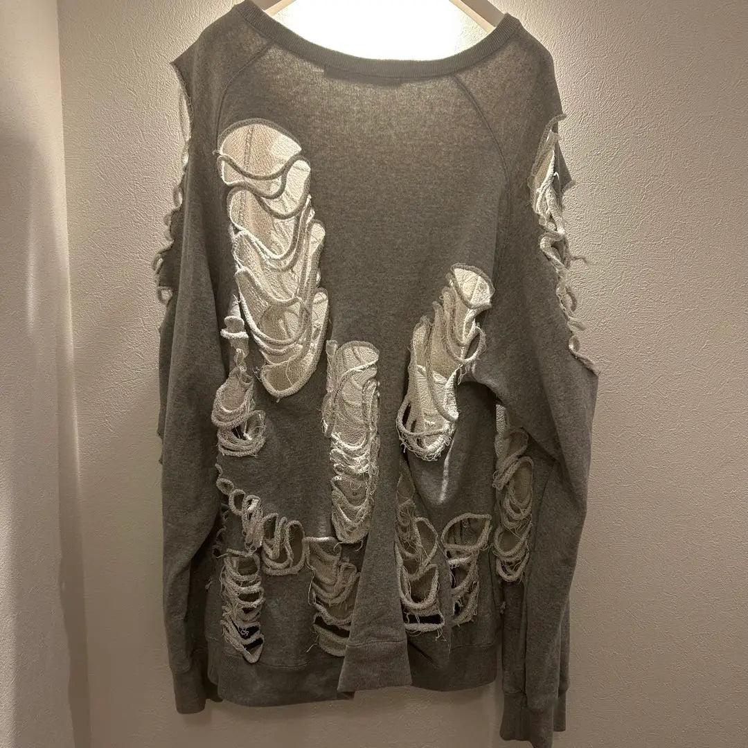 [Rare] JUN NAKAYAMA DISTRESSED CREWNECK