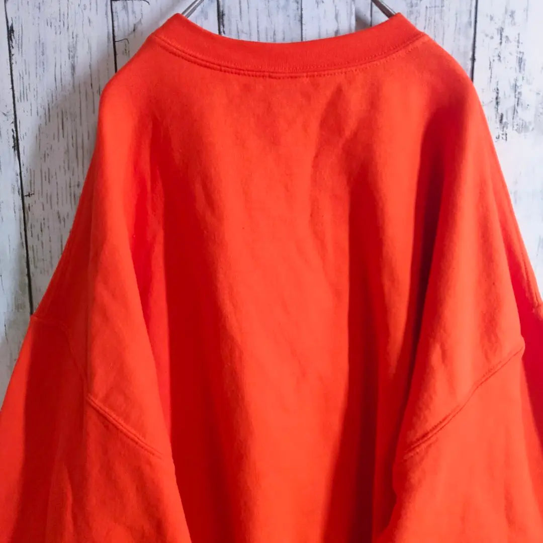 [Gildan] Sweatshirt XL Orange, No Eyes, Plain, Thick Arm, Fleece Lined, Hade