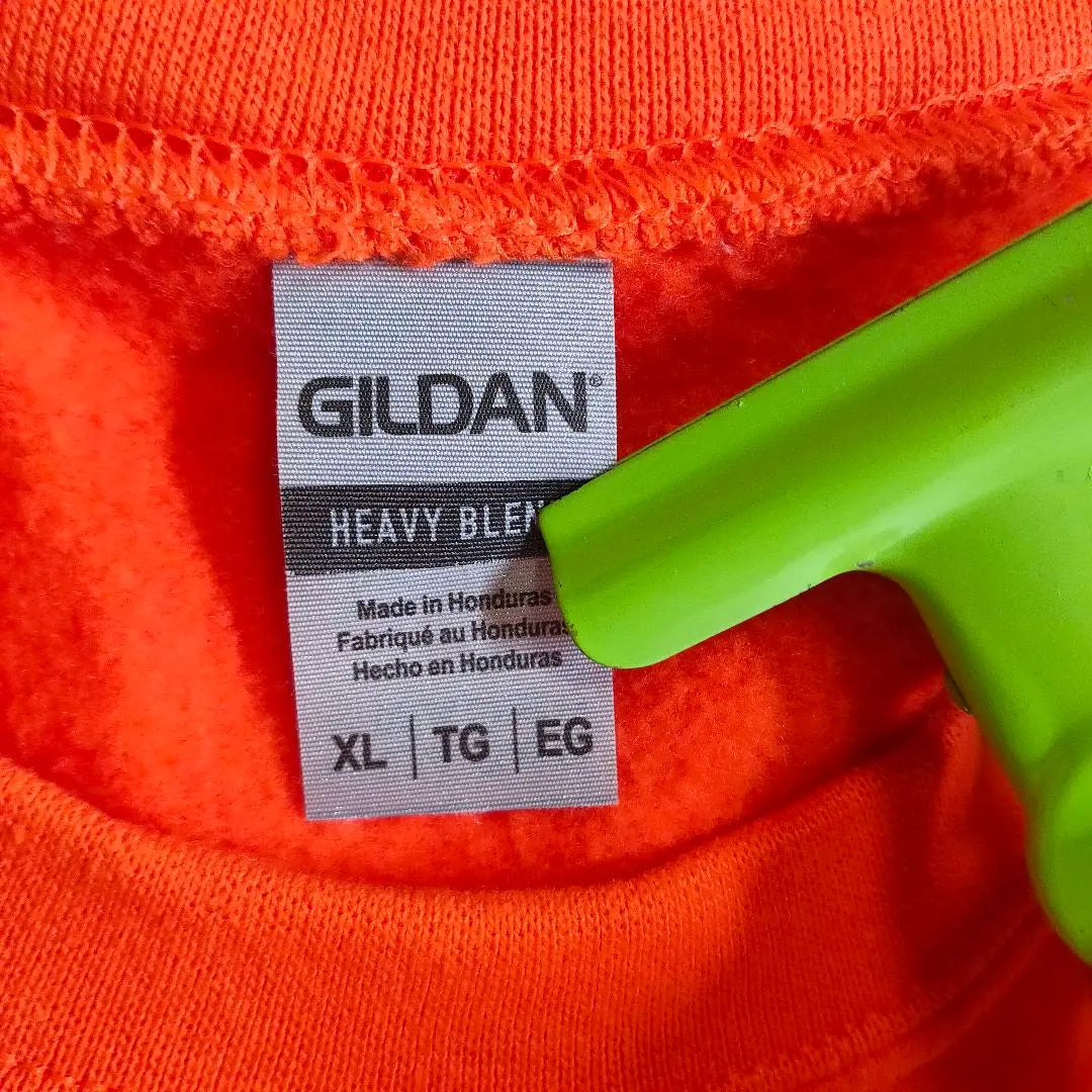 [Gildan] Sweatshirt XL Orange, No Eyes, Plain, Thick Arm, Fleece Lined, Hade