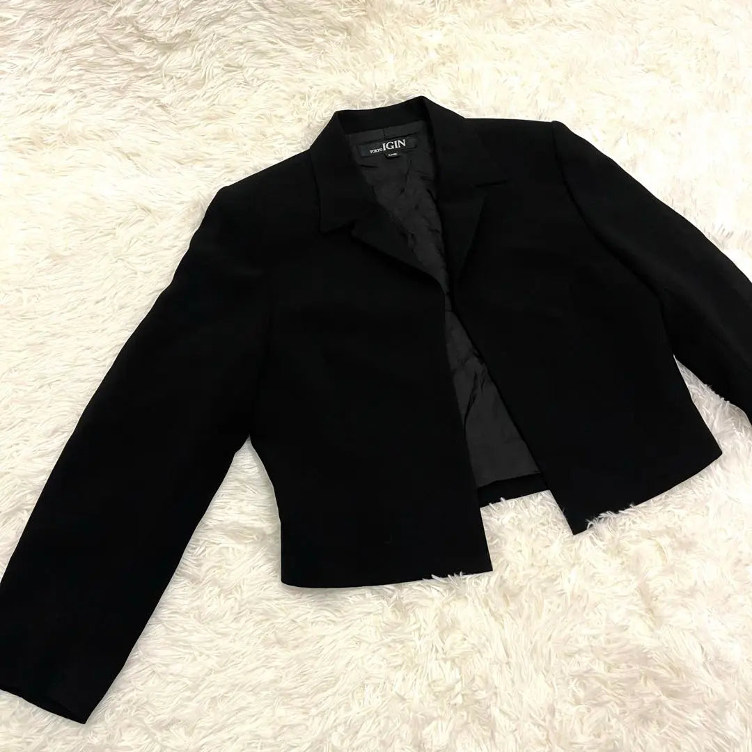 [Good condition] TOKYO IGIN ribbon black formal suit size 9 set up