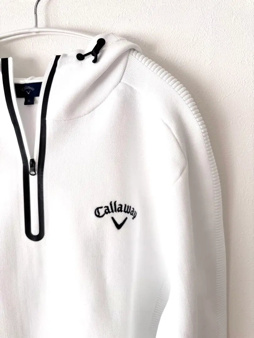 Callaway Men's Golf Wear Half Zip Hoodie Sweater 3L | キャロウェイ メンズ ゴルフウェア ハーフジップ フーディ スウェッター 3L