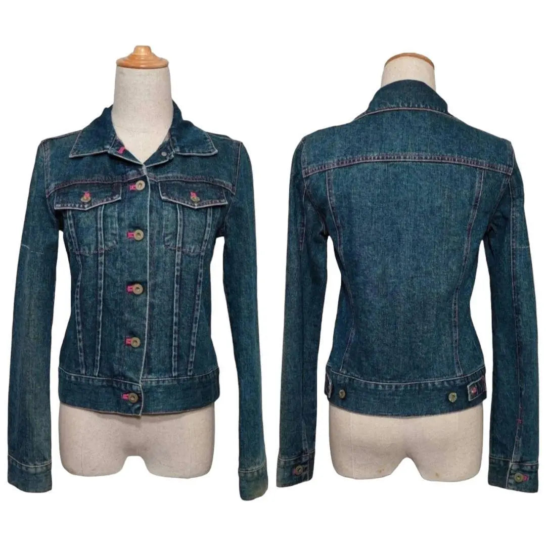 [Good condition] JILLSTUART/Jill Stuart Damaged Denim Jacket