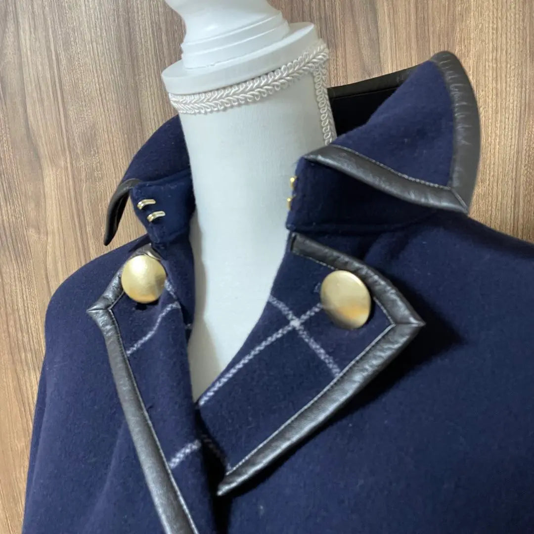 sacai Navy Double-breasted L size Wool coat Size 3 | sacai ネイビー ダブルブレスト Lサイズ　ウールコート サイズ3