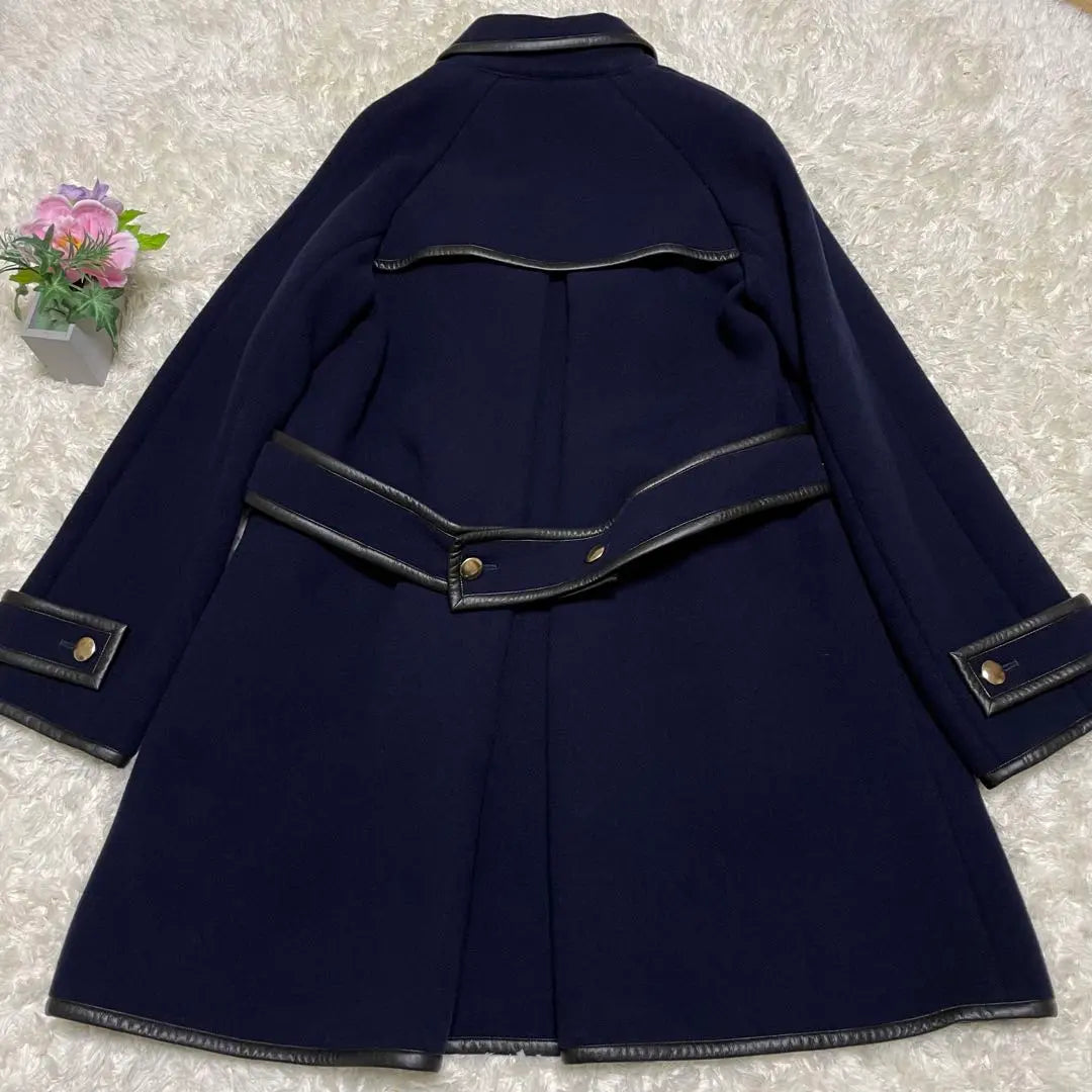 sacai Navy Double-breasted L size Wool coat Size 3 | sacai ネイビー ダブルブレスト Lサイズ　ウールコート サイズ3