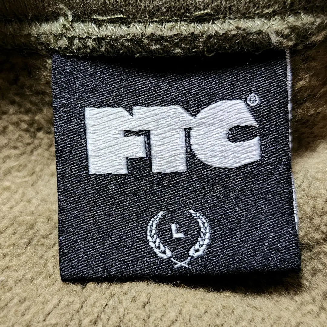 [Super Rare] FTC hoodie green paisley embroidered logo